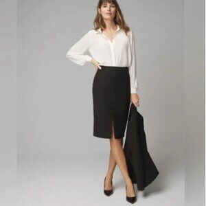 WHBM Black Pencil Skirt